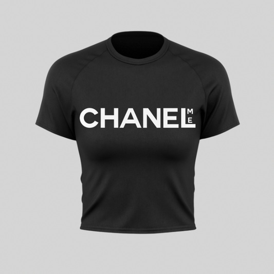 CHANEL ME GRAPHIC TOP (BLACK)