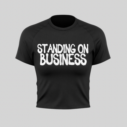 STANDING ON BUSINESS GRAPHIC TOP (BLACK)